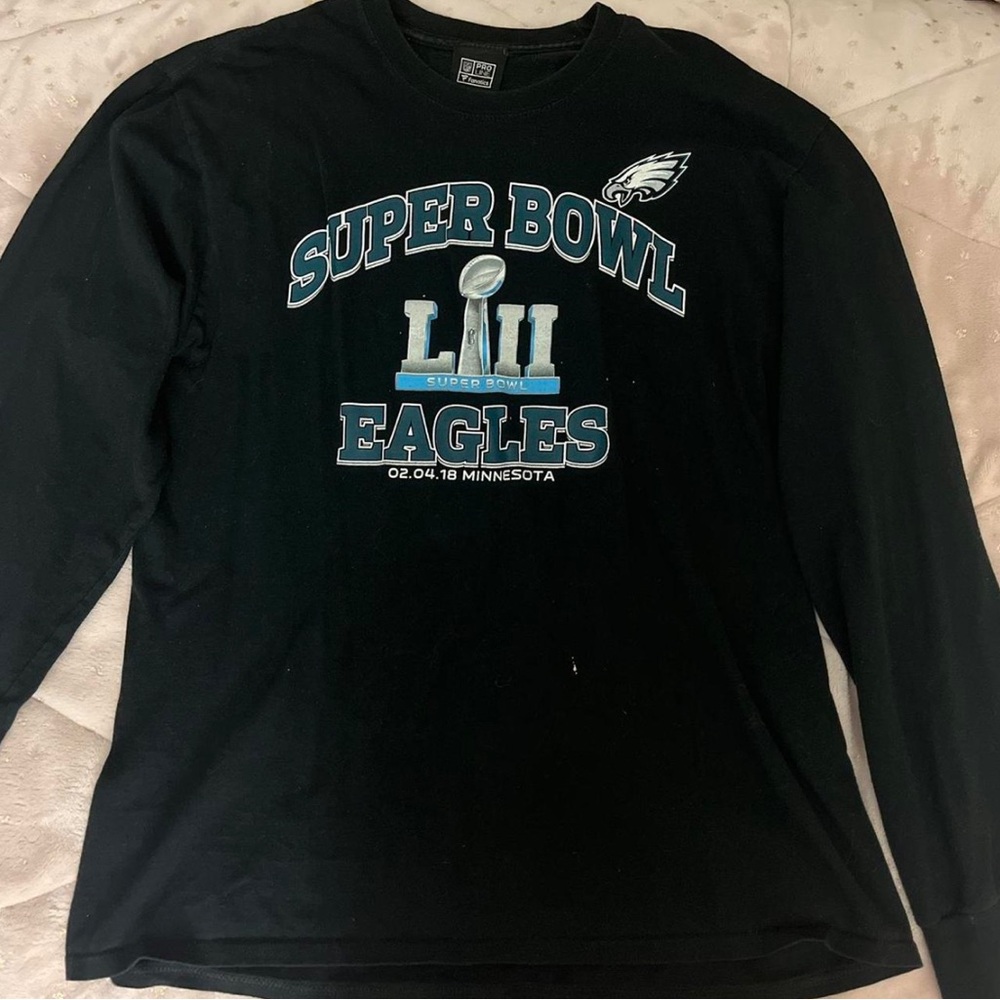 NFL SuperBowl Mens Black crewneck sweater